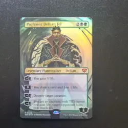 Professor Dellian Fel 283 Secrets Of Strixhaven Borderless Foil Near Mint - Image 1
