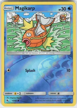 Magikarp 15/68 Common Hidden Fates Pokemon Reverse Holo NM - Image 2