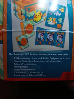 💥NEW Pokemon TCG Paldea Adventure Chest Kit English 7 Promo Cards SEALED💥 - Image 4