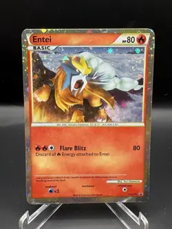 Entei Promo Pokemon TCG HGSS Black Star Promos HGSS20 LP - Image 1