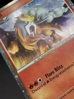 Entei Promo Pokemon TCG HGSS Black Star Promos HGSS20 LP - Image 5