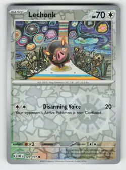 Lechonk 181/197 Obsidian Flames C Reverse Holo NM/M Pokemon - Image 1