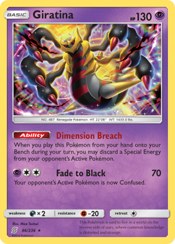 Giratina 86/236 Holo Rare Unified Minds Pokemon Holo Near Mint - Image 4