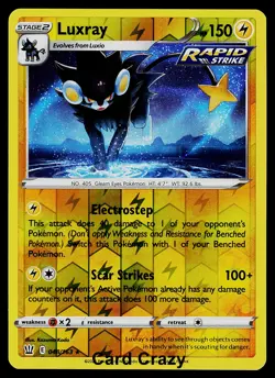Luxray 048/163 SWSH05: Battle Styles - Reverse Holo Pokemon Card Near Mint NM - Image 1
