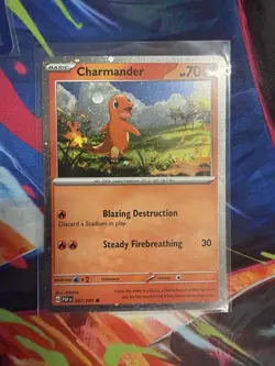 Charmander • 007/091 • Cosmos Holo • Pokemon • Paldean Fates Promo - Image 1