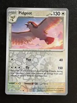 Pidgeot Uncommon Reverse Holo SV: Scarlet & Violet 151 018/165 NM Pokemon TCG - Image 1