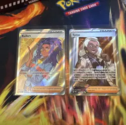 Tyme & Raifort (Lot of 2) Trainer Holo Prismatic Evolutions Pokemon Cards NM 🔥 - Image 1
