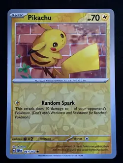 Pikachu 051/162 Reverse Holo Sv05: Temporal Forces Pokemon TCG Near Mint - Image 1