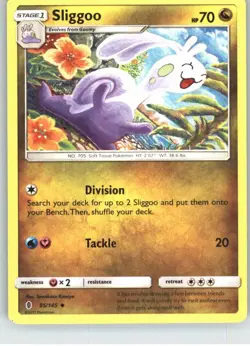 Sliggoo 95/145 Uncommon Guardians Rising Pokemon Near Mint - Image 1