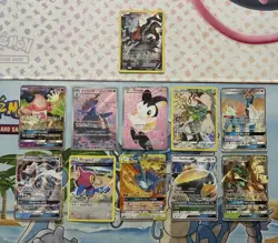 Pokemon Card Full Art Alt Art Fire Darkrai Emolga Snorlax - Image 1