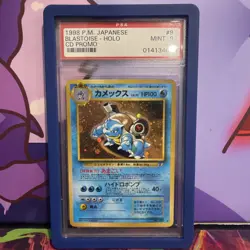 Pokemon 1998 Blastoise Japanese CD Promo - Holo #9 PSA GEM Mint 9 - Image 1