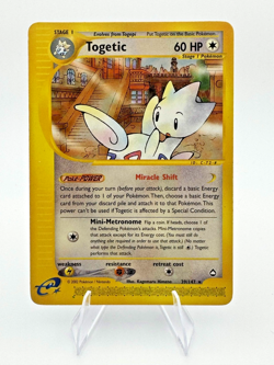 Togetic Aquapolis E-Reader Pokemon TCG Card 39/147 Regular Rare MP - Image 1