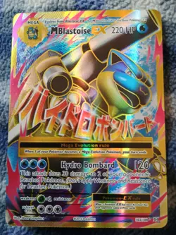 Pokemon Card - M Blastoise EX (Full Art) 102/108 XY Evolutions Ultra Holo Rare - Image 1