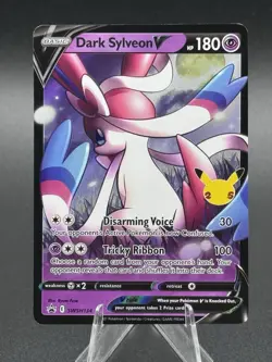 Pokemon TCG Dark Sylveon V SWSH134 Celebrations SWSH Black Star Promo - Image 1