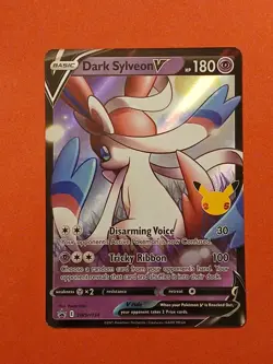 Pokemon Sword & Shield Celebrations Dark Sylveon V SWSH 134 Collection Box Promo - Image 1
