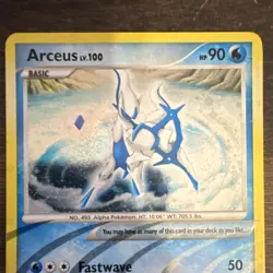 Pokemon TCG Arceus AR4 Arceus Set Holo Rare Basic 90 HP Fastwave 50 EN - Image 2