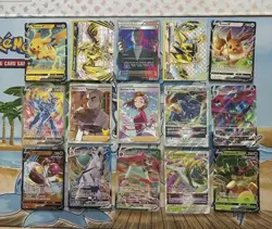 Pokemon Card Full Art Alt Art Fire Lugia Pikachu Eevee - Image 1