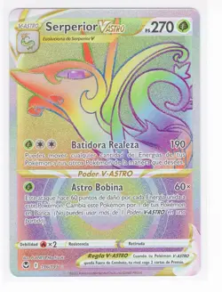 ~ESP~ SPANISH Serperior VAstro Silver Tempest 196 Pokemon Card (Z1) - Image 1