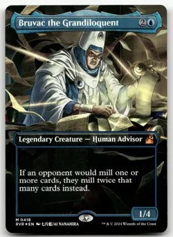 Bruvac the Grandiloquent (Anime Borderless) #418 (Foil) NM Ravnica Remastered - Image 1