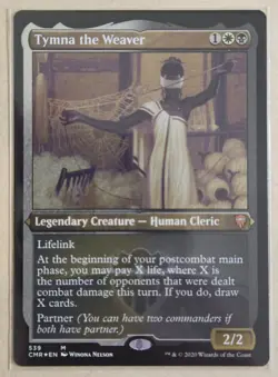 Magic The Gathering Tymna The Weaver Commander Legends Etched Foil #539 - Image 1