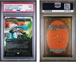 MTG PSA 9 *Foil Hatsune Miku Chord of Calling #1595 Secret Lair DigitalSensation - Image 3