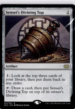 MTG 2X2 *Non-Foil Sensei's Divining Top 314 NM Double Masters 2022 R - Image 1