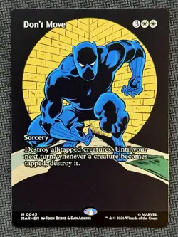 Don't Move (Borderless) M 43 Black Panther Marvel Super Heroes English Regular - Image 1