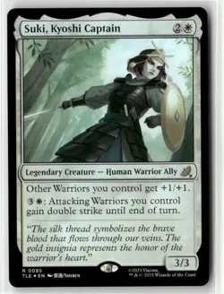 MTG Suki, Kyoshi Captain 0085 Foil Avatar: Eternal-Legal TLE NM - Image 1