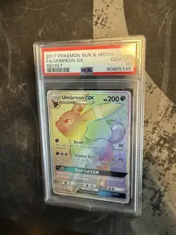 SM Base Set #154/149 Umbreon GX Secret Card PSA 10 - Image 2