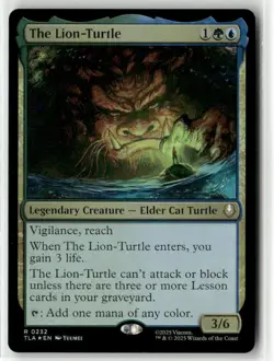 MTG The Lion-Turtle 0232 Foil Avatar: The Last Airbender TLA NM - Image 1