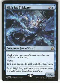 High Fae Trickster 40 Rare Foundations Magic: The Gathering Near Mint - Image 1