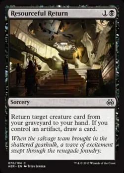 Resourceful Return - Foil x4 - Aether Revolt - NM-Mint, English - Aether Revolt - Image 1