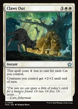 Claws Out - Foil FDN NM MTG - Image 1