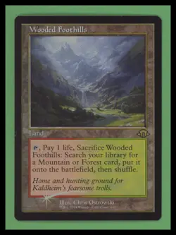 Wooded Foothills - Retro Frame FOIL - Modern Horizons 3 - NM - MTG - Image 1