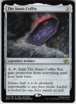 The Stasis Coffin 245 Rare The Brothers' War Magic: The Gathering Lightly Played - Image 1