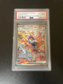 Greninja EX | 214/167 | PSA 9 | Twilight Masquerade | Pokemon Card - Image 1
