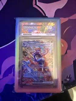 Greninja EX 214/167 Ace PERFECT 10 twilight masquerade SIR POKEMON TCG gm10 - Image 1