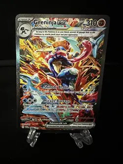 Greninja ex 214/167 Twilight Masquerade Special Illustration NM Pokemon Card - Image 1