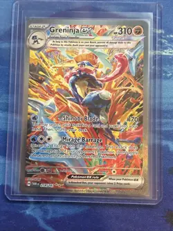 Pokemon TCG Greninja EX 214/167 Twilight Masquerade SIR NM - Image 1