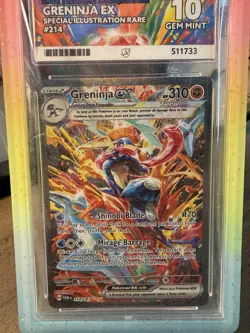 Pokemon TCG Twilight Masquerade Greninja EX 214/167 Ace 10 + Grail guard - Image 3