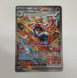 Pokemon Greninja EX 214/167 Twilight Masquerade Special Illustration Holo 310HP - Image 1