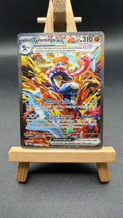 Pokemon TCG Greninja EX 214/167 Twilight Masquerade Full Art Card LP - Image 1