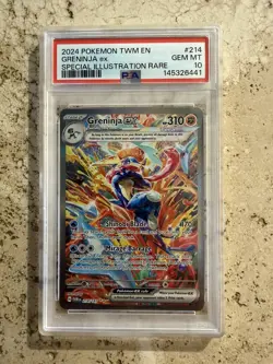 Greninja Ex 214/167 - Twilight Masquerade - SIR - PSA 10 GEM MINT - Pokemon TCG - Image 1