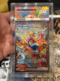 Pokemon TCG Greninja EX Scarlet & Violet Twilight Masquerade Card 214/167 Ace 10 - Image 1
