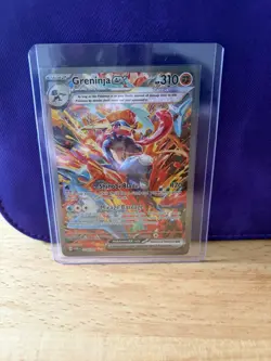 Pokemon TCG Greninja EX 214/167 Twilight Masquerade Full Art Card NM Condition - Image 3