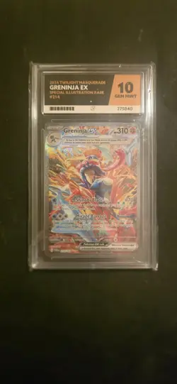 Pokemon TCG Scarlet & Violet Twilight Masquerade Greninja EX 214/167 Ace 10 - Image 1