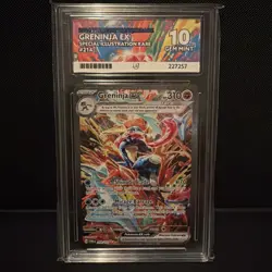 Pokemon TCG Twilight Masquerade Greninja EX 214/167 Ace 10 perfect sub grades - Image 1