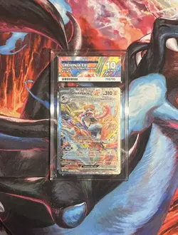 Pokemon TCG Scarlet & Violet Twilight Masquerade Greninja EX 214/167 Ace 10 - Image 2