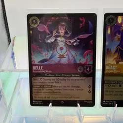 Lorcana Fabled Belle & Beast Pair Of Two Foils NM - Image 2