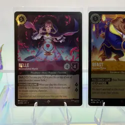 Lorcana Fabled Belle & Beast Pair Of Two Foils NM - Image 3